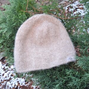 Alpaka-meriino beanie beež