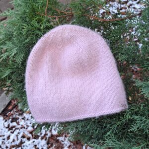 Alpaka-meriino beanie puudriroosa