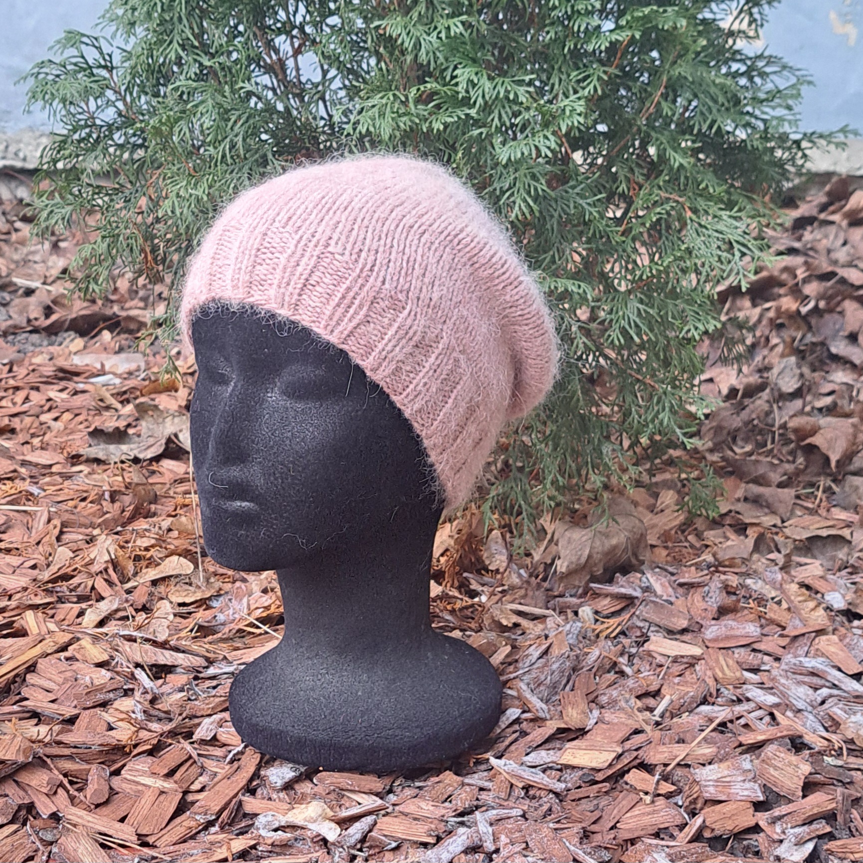 Alpaka-meriino beanie soonikuga virsikutooni - Image 2