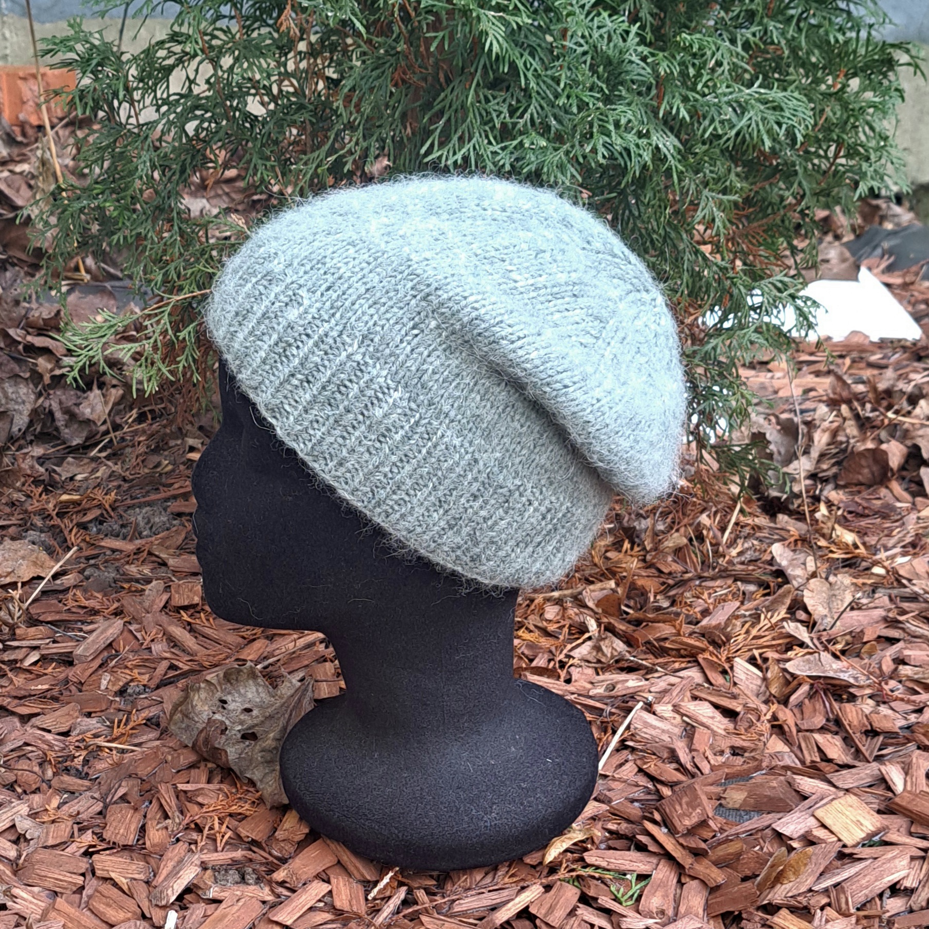 Alpaka-meriino beanie soonikuga salveiroheline - Image 3