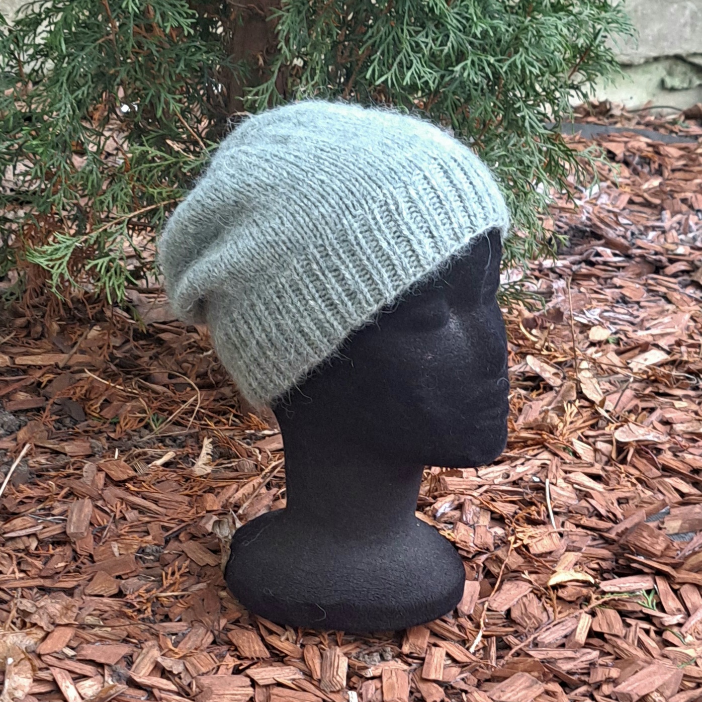 Alpaka-meriino beanie soonikuga salveiroheline - Image 2